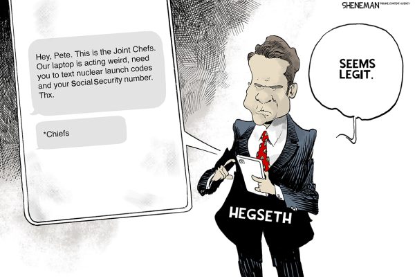 Five Hilarious (and Slightly Concerning) Cartoons About Pete Hegseth’s Political Tightrope Walk