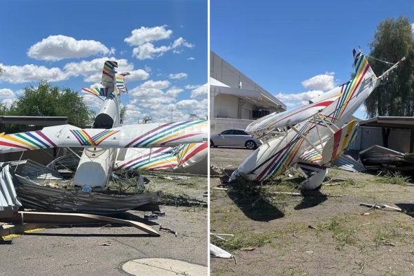 Miraculous Escape! Plane Crashes into Carport, Pilot Walks Away