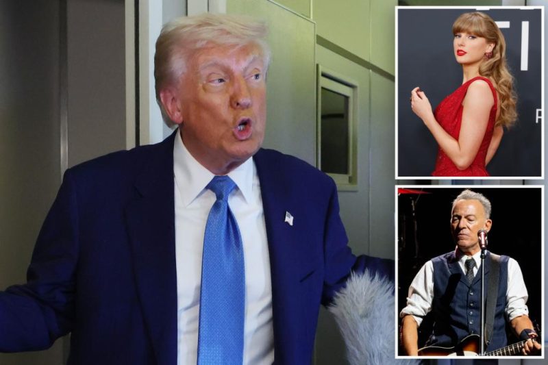 Trump Takes Aim at Jersey’s Musical Giants: Swift and Springsteen Feel the Wrath