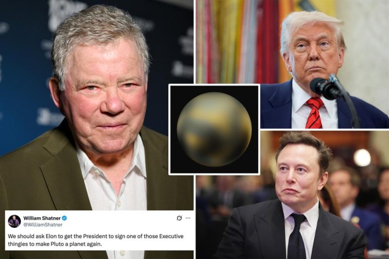 Captain Kirk’s Cosmic Crusade: Shatner Wants Pluto Back!