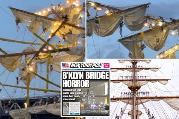 Mexican Sailors’ Miraculous Escape: Brooklyn Bridge Collision Caught on Camera