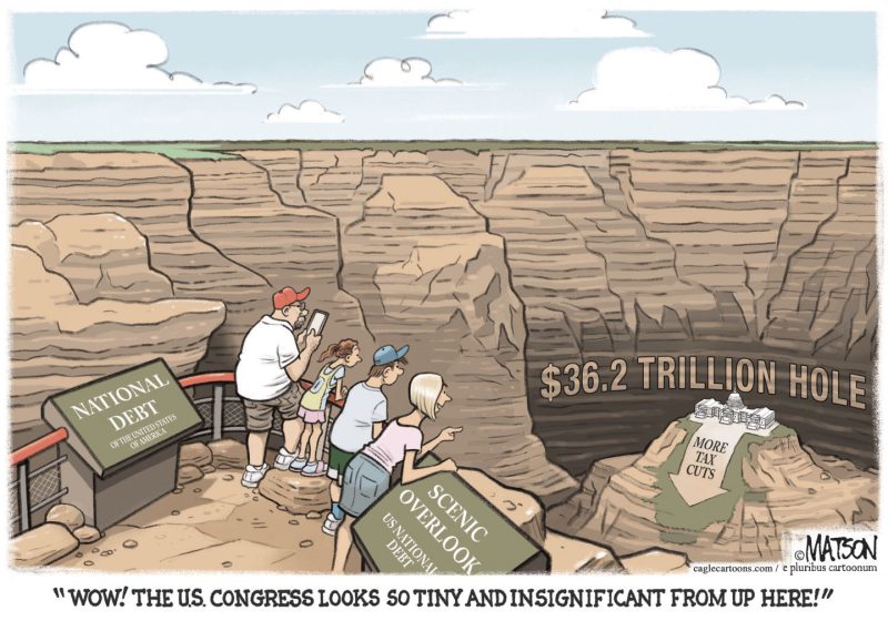 Five Editorial Cartoons That Perfectly Capture the National Debt Crisis