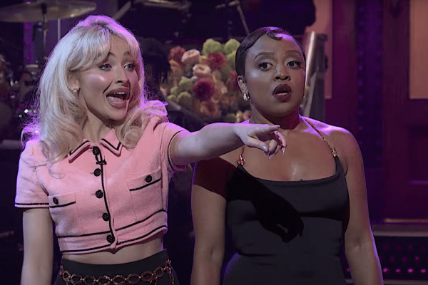 Surprise! Dwyane Wade and Sabrina Carpenter Crash Quinta Brunson’s SNL Monologue!