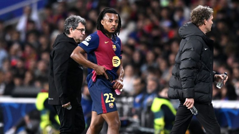 Kounde’s Absence Looms Large: Barcelona’s Champions League Hopes Take a Hit