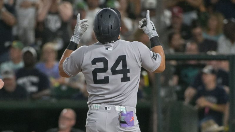 Dominguez’s Triple-Homer Night Fuels Yankees’ Victory Over A’s