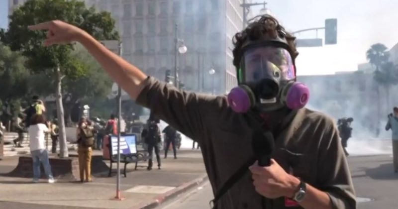 LA Protest Turns Tense: Tear Gas Deployed Near Federal Building