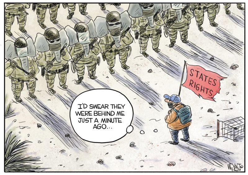 Five Hilarious (and Slightly Edgy) Cartoons Capturing the Spirit of L.A.’s Anti-ICE Protests