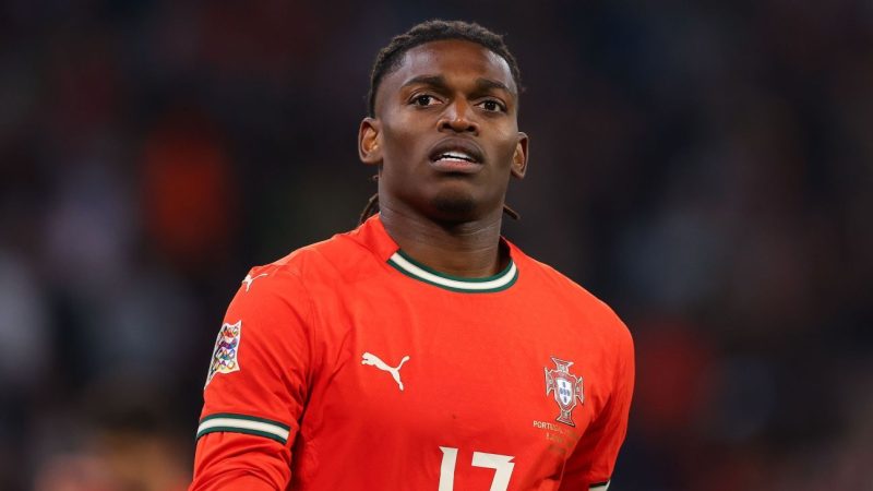 Premier League Giants Eyeing AC Milan’s Rafael Leão: A Transfer Saga Brewing?