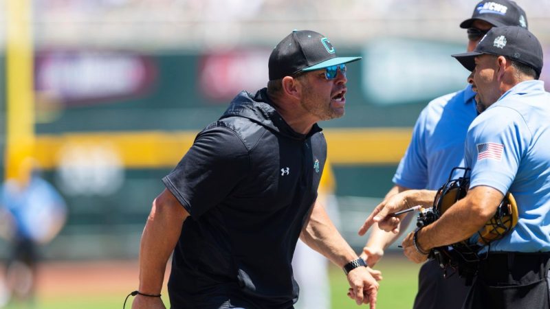 Coastal Carolina’s Coaching Meltdown: Ejections Mar CWS Finals