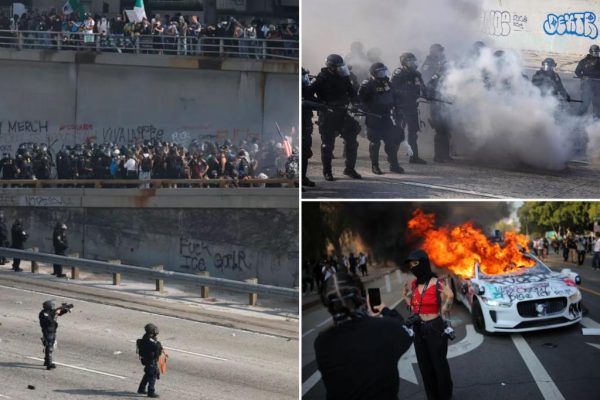 LA Freeway Shutdown: Chaos and Carnage as Anti-ICE Protests Turn Violent