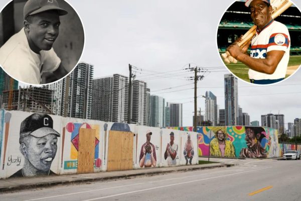 Miami Mural of Baseball Icons Jackie Robinson and Minnie Miñoso Vandalized