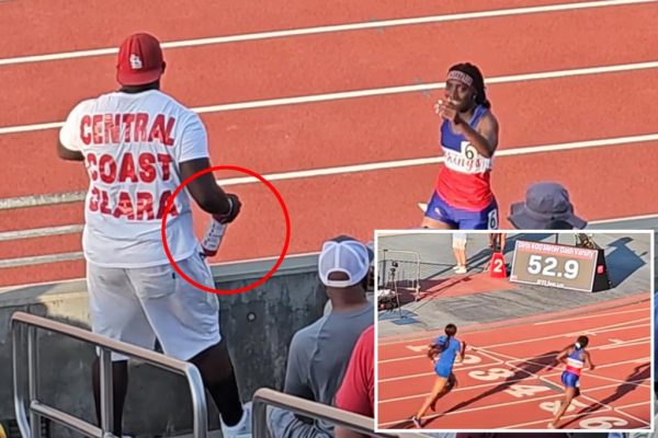 High School Track Star’s Victory Celebration Turns to Controversy