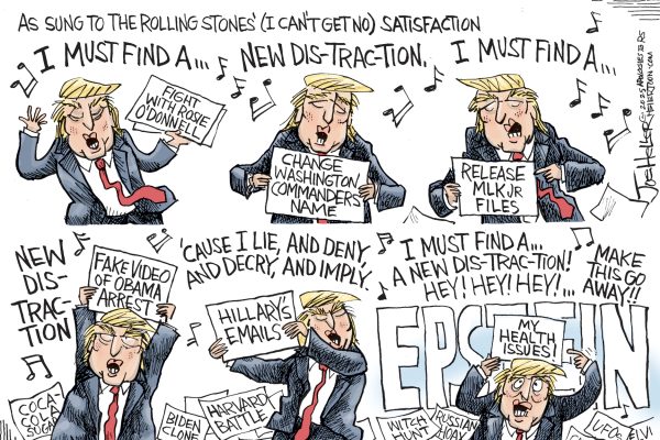 Five Cartoons That Hilariously Expose Trump’s Distraction Tactics