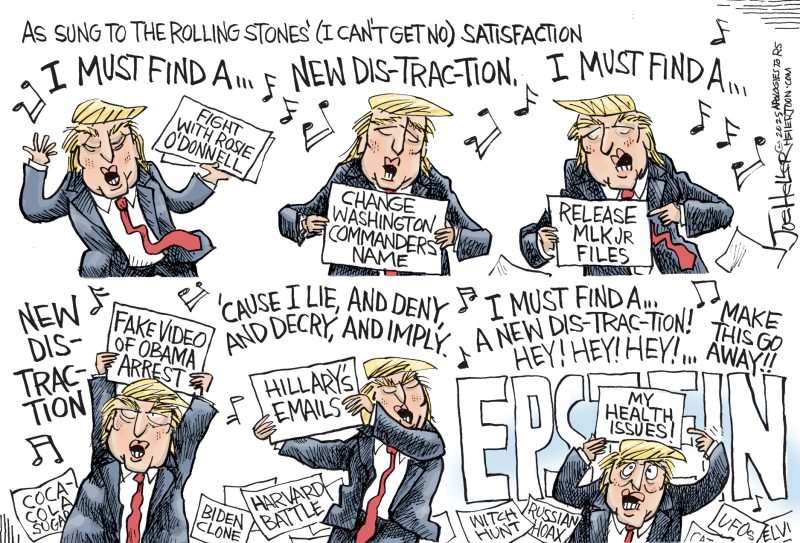 Five Cartoons That Hilariously Expose Trump’s Distraction Tactics