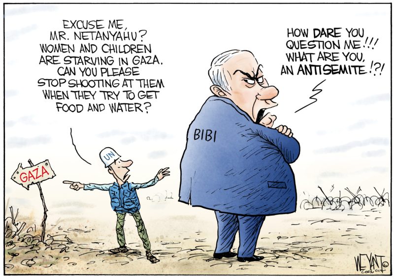 Dark Humor Takes Aim: 5 Cartoons Exposing Gaza’s Aid Crisis