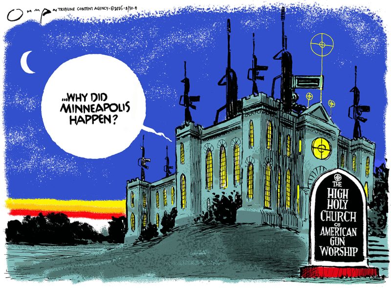 Five Cartoon Captures: Understanding the Complexities of Mass Shootings