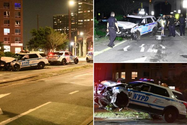 NYPD Cruiser Crash Sends Four Officers to Hospital